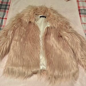 Faux fur coat